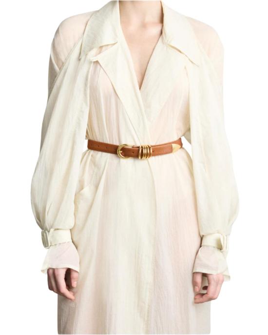  Déhanche 슬림 벨트 접시꽃 허리띠 Camel/Cavallino - DEHANCHE