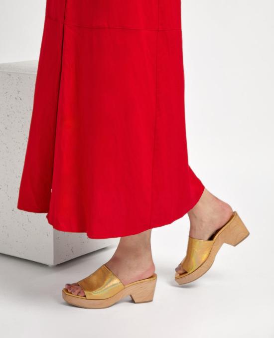  코클리코 뮬/슬리퍼 미스트 클로그 아이리스 아이리디센트 레더 - COCLICO