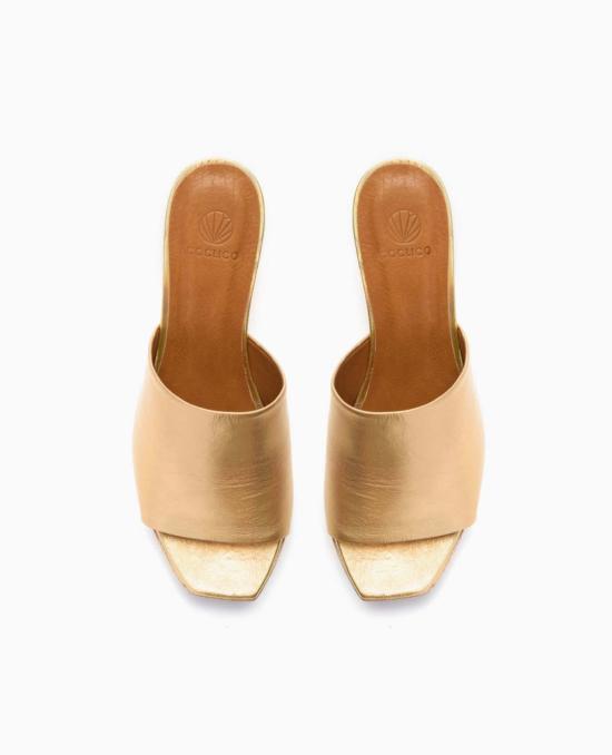  코클리코 뮬/슬리퍼 미스트 클로그 아이리스 아이리디센트 레더 - COCLICO