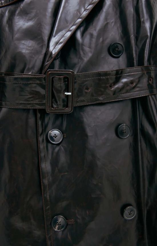  드리스 반 노튼 코트 클래식 벨티드 트렌치코트 브라운 - DRIES VAN NOTEN