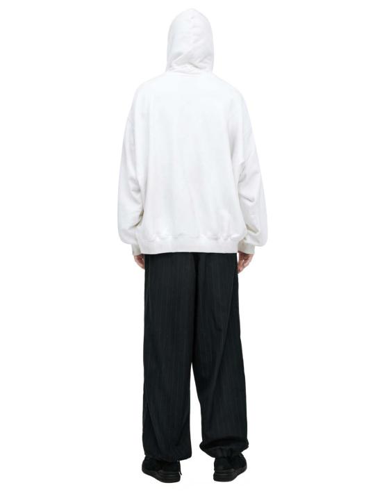  메종 미하라 야스히로 후드 티셔츠 미하라 야스히로 캡 컴바인드 후디 화이트 - MAISON MIHARA YASUHIRO