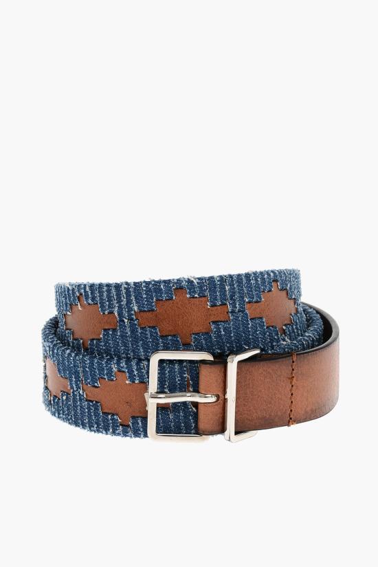  디스퀘어드2 패브릭 벨트 BEM0439 12905478 M2500 Blu Marrone