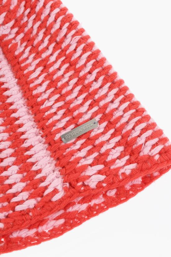  디스퀘어드2 비니 KNM0117 05M06366 9207 Bianco Rosso - DSQUARED2