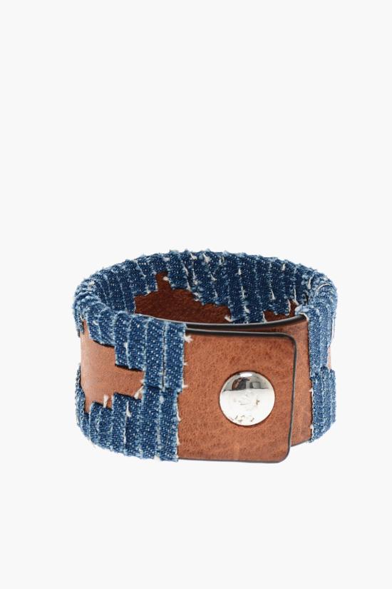  디스퀘어드2 팔찌 ARW0132 12905478 M2500 Blu Marrone - DSQUARED2