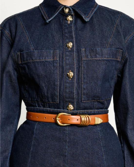  Déhanche 슬림 벨트 데앙슈 접시꽃  테르( Hollyhock Belt Terre) - OTHER BRANDS