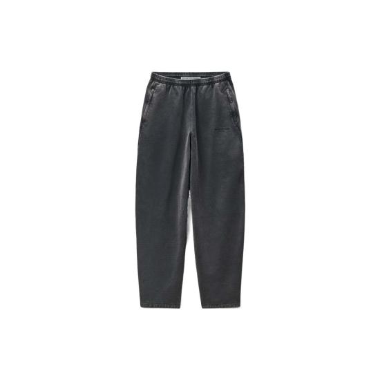  알렉산더 왕 스트레이트 팬츠 아티큘레이티드 레그 스웨트팬츠 워시드 블랙 - ALEXANDER WANG