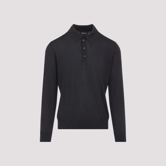 25FW 조르지오 아르마니 폴로 티셔츠 8NSF03 SM99Z U8168 WENGE - GIORGIO ARMANI