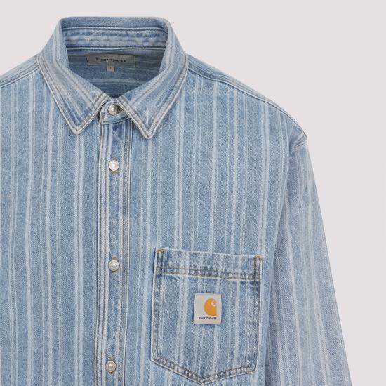 25FW 칼하트 WIP 데님 셔츠 I03556732H12 RYLAN STRIPE BLUE - CARHARTT WIP