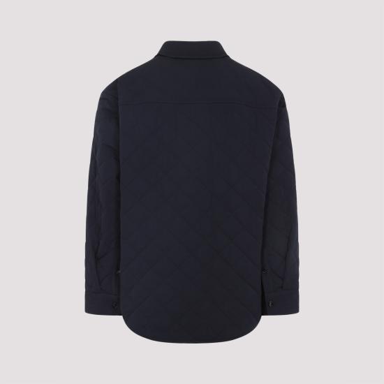 25FW 보테가베네타 퀄팅 코튼 오버셔츠 837036 V5O60 4246 MIDNIGHT BLUE - BOTTEGA VENETA