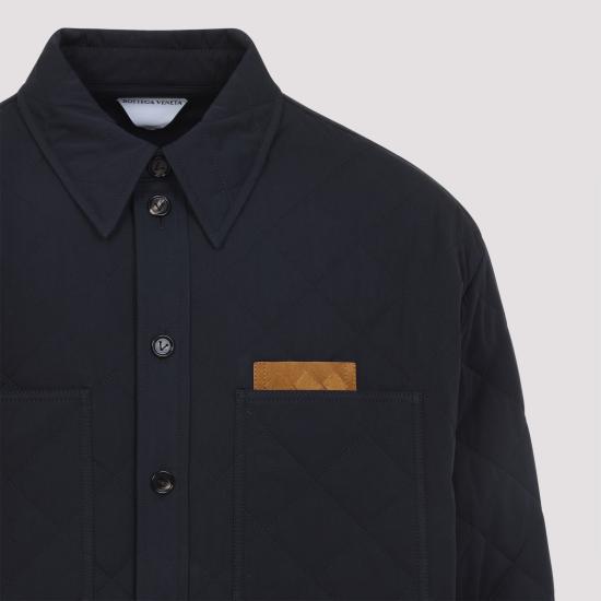 25FW 보테가베네타 퀄팅 코튼 오버셔츠 837036 V5O60 4246 MIDNIGHT BLUE - BOTTEGA VENETA