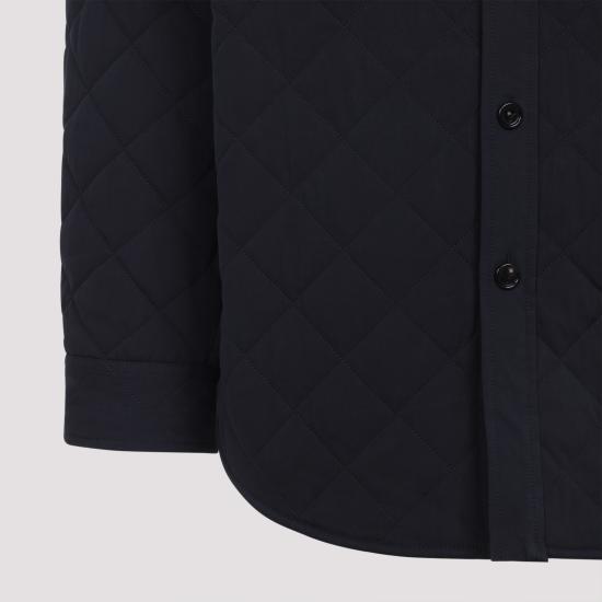 25FW 보테가베네타 퀄팅 코튼 오버셔츠 837036 V5O60 4246 MIDNIGHT BLUE - BOTTEGA VENETA