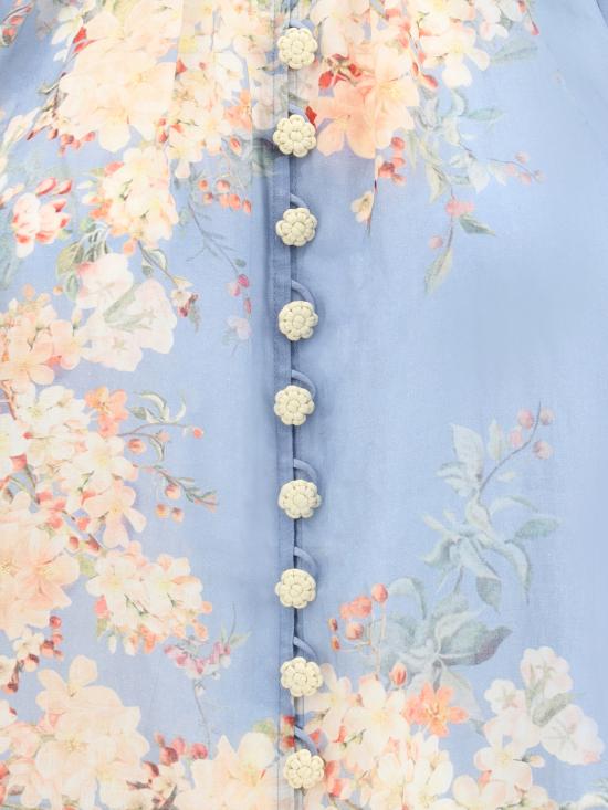 25FW 짐머만 블라우스 3548TSS255 TLBLBTFLO - ZIMMERMANN