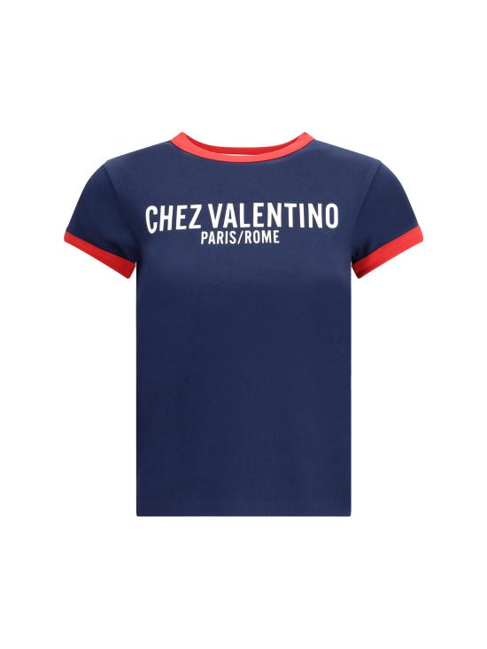 25FW 발렌티노 가라바니 반팔 티셔츠 7B3MG24D970 BN4 BLUE