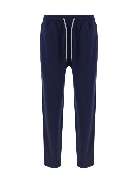 26SS 브루넬로 쿠치넬리 코튼 블렌드 트레이닝 팬츠 MM8313243G C1265 BLUE