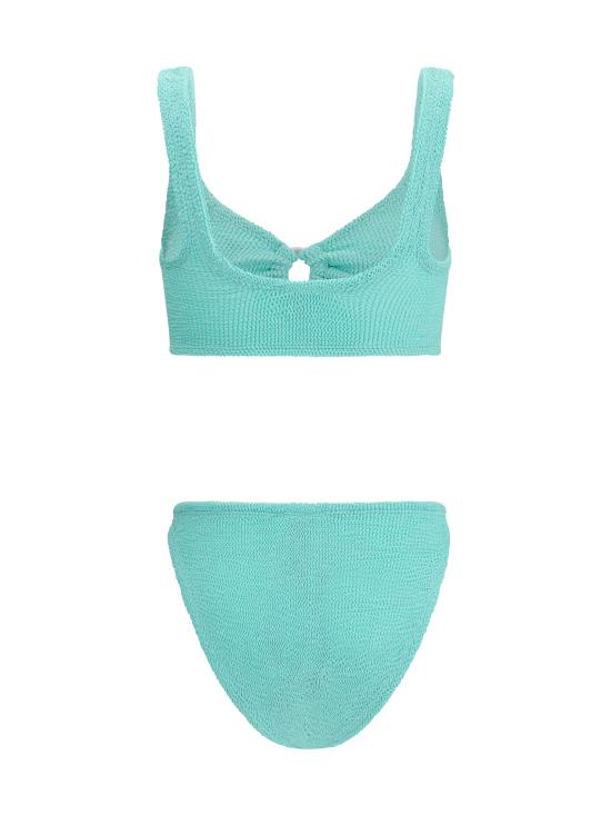 25FW 훈자 지 비키니 수영복 BJULIAPRL METALLICMI GREEN - HUNZA G