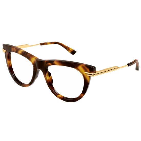  보테가베네타 선글라스 BV1297O 002 HAVANA GOLD TRANSPARE - BOTTEGA VENETA