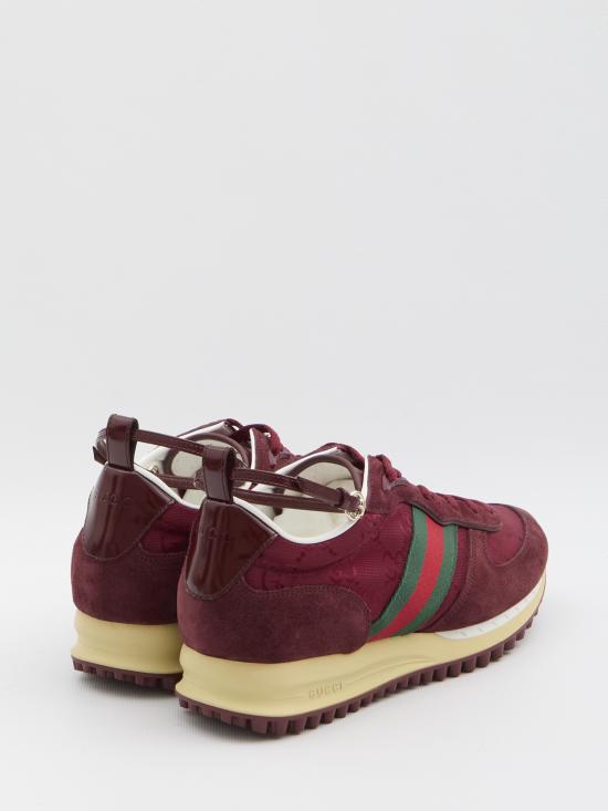 25FW 구찌 리모션 레이스업 스웨이드 스니커즈 832918 RED - GUCCI