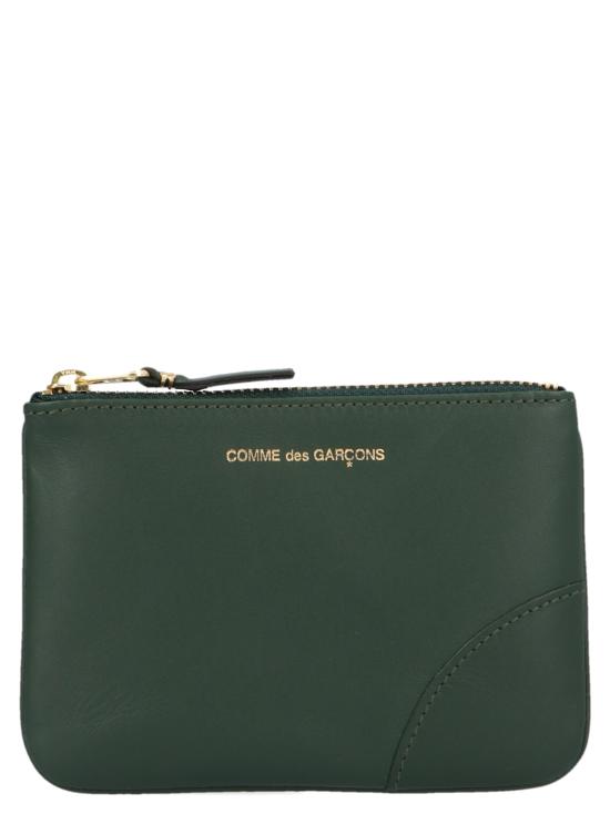 26FW 꼼데가르송 클래식 레더 라인 파우치 SA8100BOTTLEGREEN