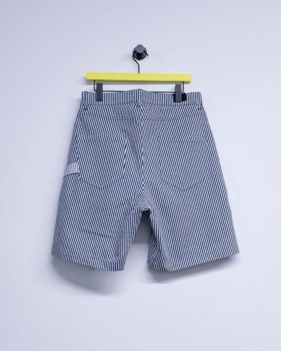  JW앤더슨 숏팬츠 JW 앤더슨 오프 화이트 & 네이비 트위스트 워크웨어 반바지 - JW ANDERSON