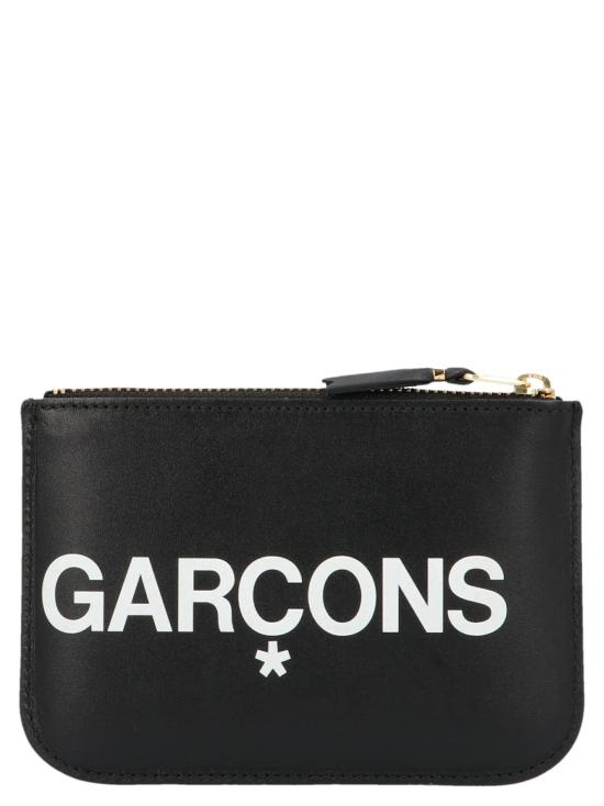 26SS 꼼데가르송 클래식 레더 라인 파우치 SA8100HLBLACK White Black - COMME DES GARCONS