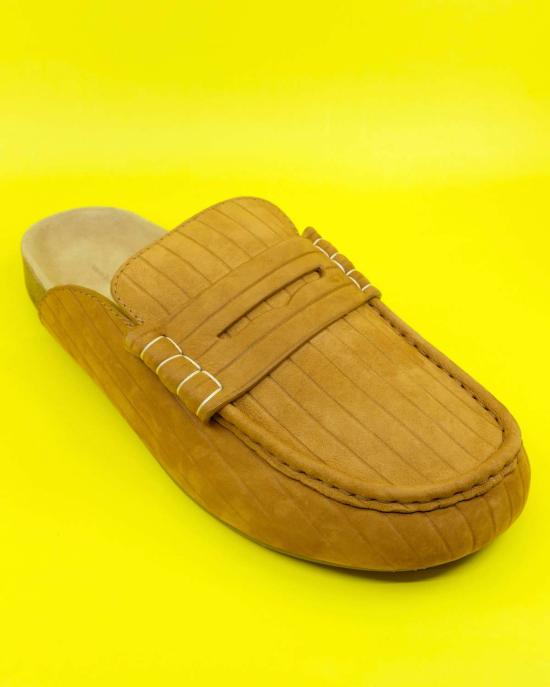  JW앤더슨 로퍼 JW 앤더슨 카라멜 송아지 스웨이드 스티치 - JW ANDERSON