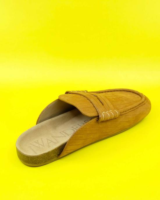  JW앤더슨 로퍼 JW 앤더슨 카라멜 송아지 스웨이드 스티치 - JW ANDERSON