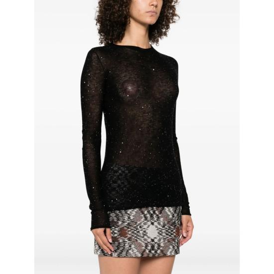 25FW 핑코 긴팔 티셔츠 105398 A2PM Z99 BLACK - PINKO