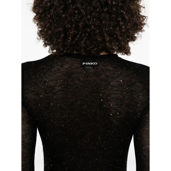 25FW 핑코 긴팔 티셔츠 105398 A2PM Z99 BLACK - PINKO