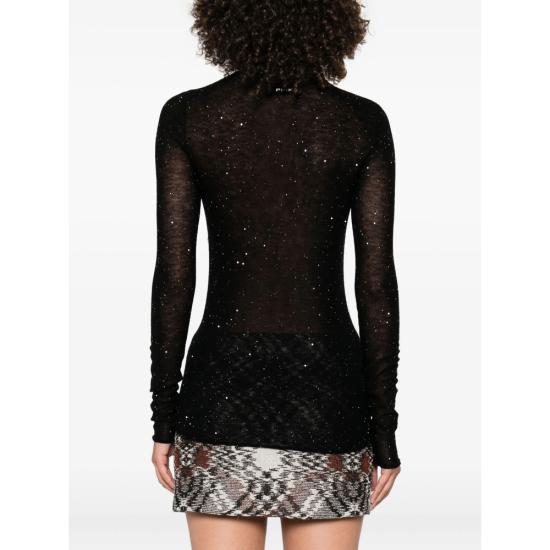 25FW 핑코 긴팔 티셔츠 105398 A2PM Z99 BLACK - PINKO