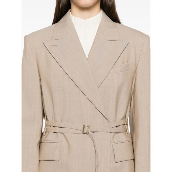 25FW 스포트막스 수트 자켓 TUBINGA 295 001 NEUTRALS - SPORTMAX
