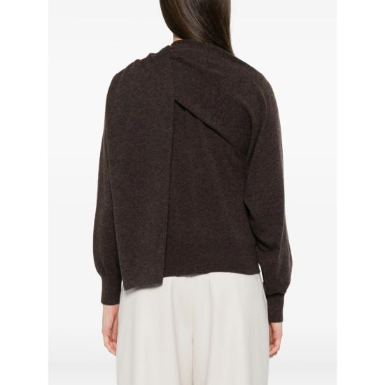25FW 살바토레 페라가모 스웨터 13H149 0785853 MARRO BROWN - SALVATORE FERRAGAMO