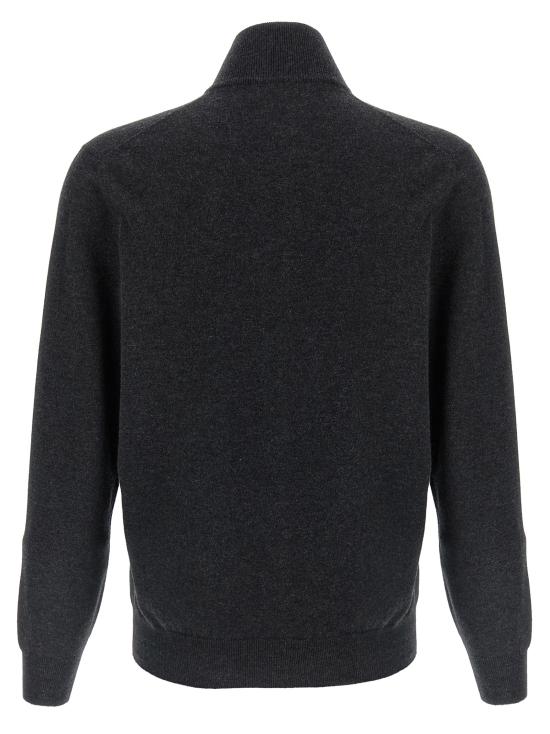 25FW 브루넬로 쿠치넬리 집업 니트 M2200106CJB82 Gray - BRUNELLO CUCINELLI