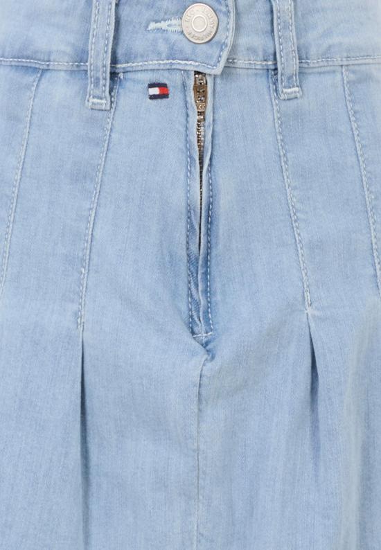 25FW [키즈] 타미힐피거 스커트 25CTHKG0KG08743 1AA DENIM - TOMMY HILFIGER