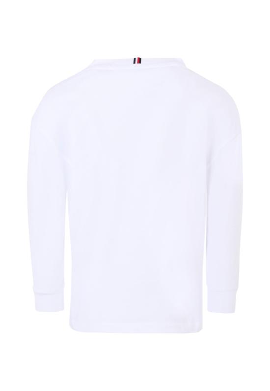25FW [키즈] 타미힐피거 티셔츠 25CTHKB0KB09846 YBR WHITE - TOMMY HILFIGER