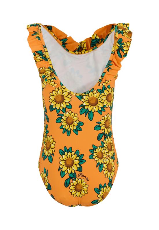 25SS [키즈] 겐조 원피스 수영복 K60983 423 ORANGE - KENZO