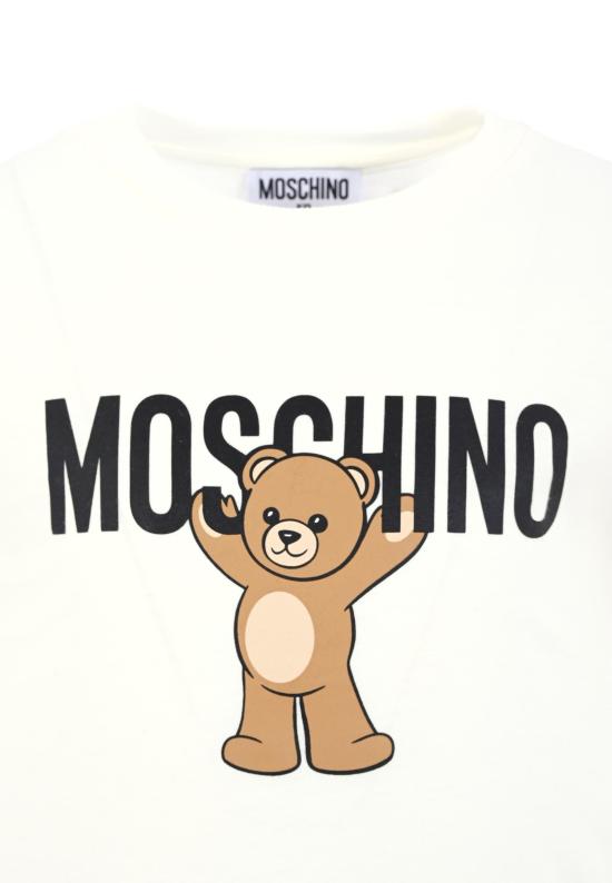 25FW [키즈] 모스키노 티셔츠 HTO00J LAA10 10063 IVORY - MOSCHINO