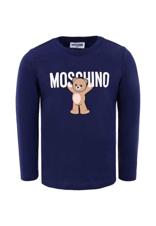 25FW [키즈] 모스키노 티셔츠 HTO00J LAA10 40016 BLUE