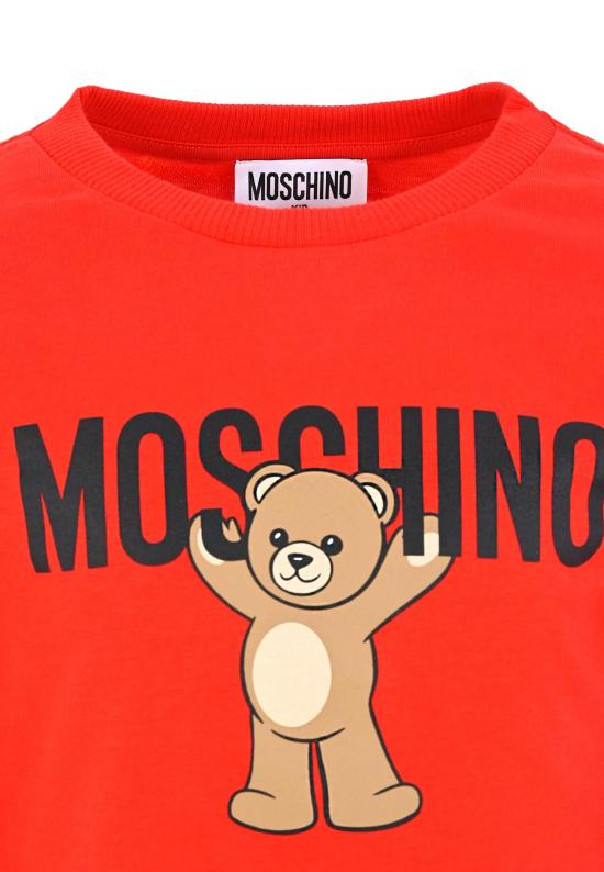 25FW [키즈] 모스키노 티셔츠 HTO00J LAA10 50109 RED - MOSCHINO