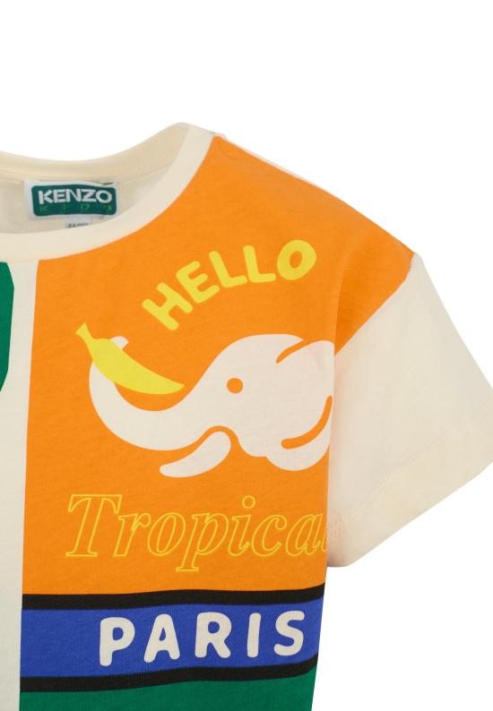 25SS [키즈] 겐조 티셔츠 K61068 21G BEIGE - KENZO