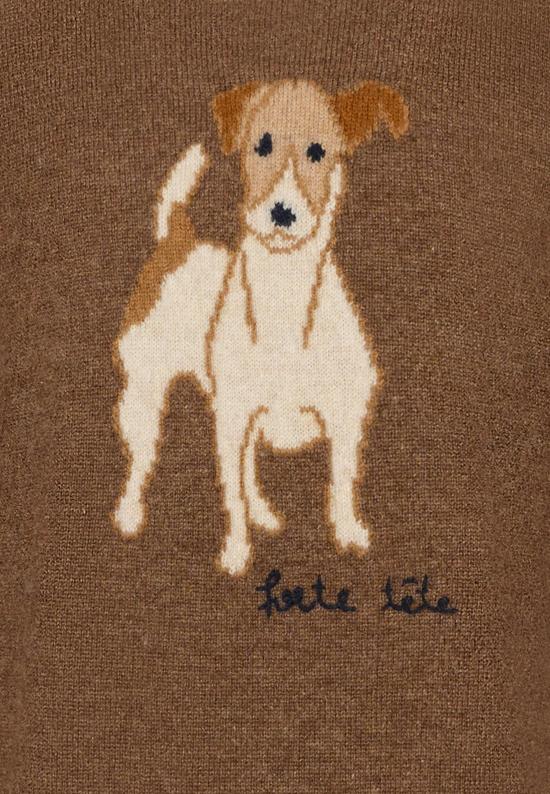 25FW [키즈] 봉쁘앙 니트/스웻셔츠 W05BJUK00010 167 BROWN - BONPOINT