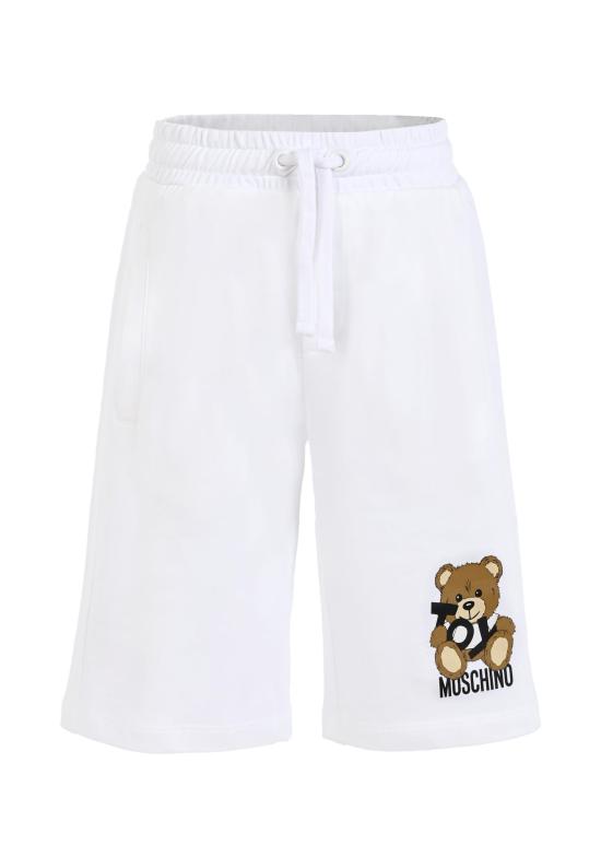 25SS [키즈] 모스키노 쇼츠/버뮤다 HUQ02A LCA19 10101 WHITE