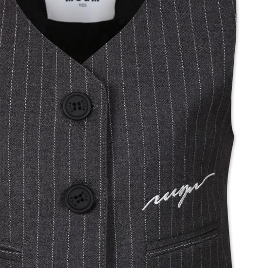 24FW [키즈] 엠에스지엠 자켓 F4MSJGVE156 101 GREY - MSGM