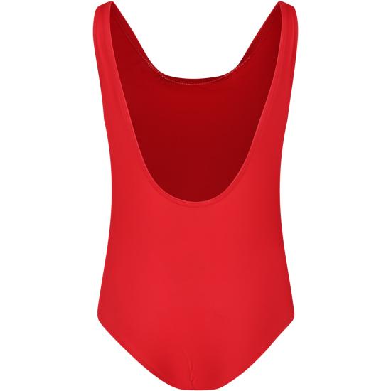  [키즈] 모스키노 원피스 수영복 HDL00T LKA00 50109 RED - MOSCHINO