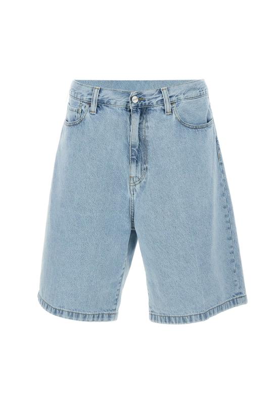 25SS 칼하트 WIP 데님 숏팬츠 I0304690135 BLUE BLEACHED DOM