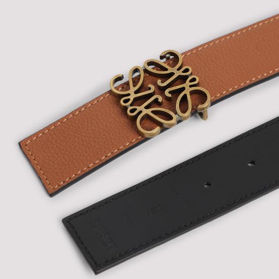  로에베 레귤러 벨트 E821Z20X052935 TAN BLACK OLDGOLD DOM - LOEWE