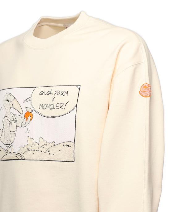 25FW 몽클레어 긴팔 티셔츠 K24028G00002 89AUJ02B White - MONCLER