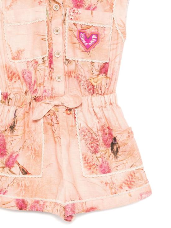 25FW [주니어] 짐머만 점프수트 1367YSS255 PNKBOTFLO Pink - ZIMMERMANN