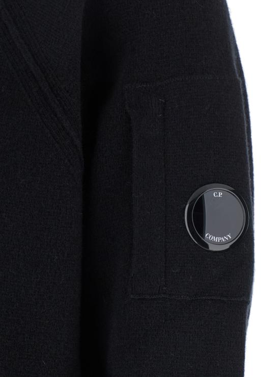 25FW 씨피 컴퍼니 램스울 크루넥 스웨터 19CMKN040A110149A999 Black - C.P. COMPANY