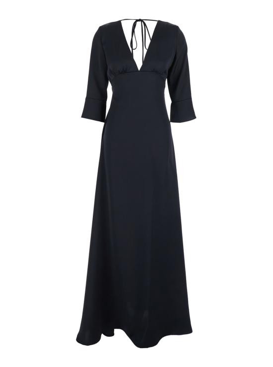 25FW 플레인 롱 원피스 3495G4331NOTTEAC Blu