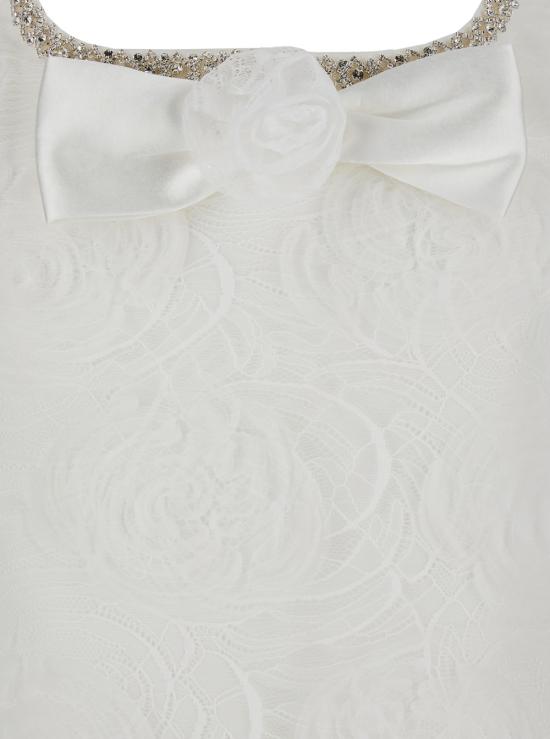 25FW 셀프 포트레이트 숏 원피스 PF25036SWWHITE White - SELF PORTRAIT